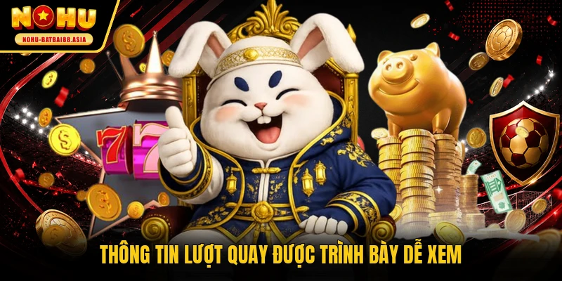Thông tin lượt quay được trình bày dễ xem